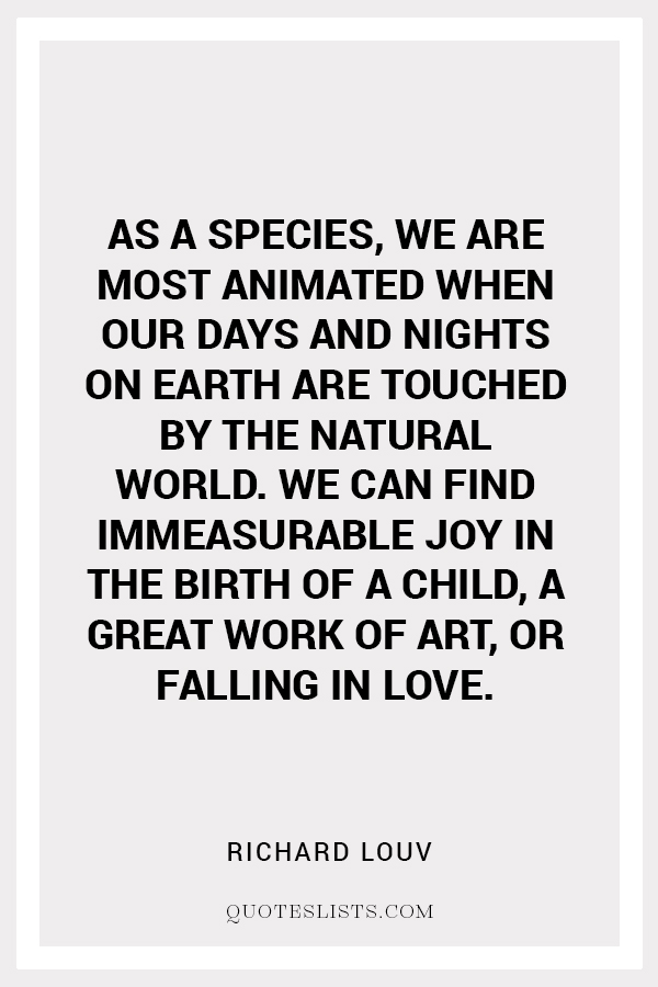 true love quote by Richard Louv